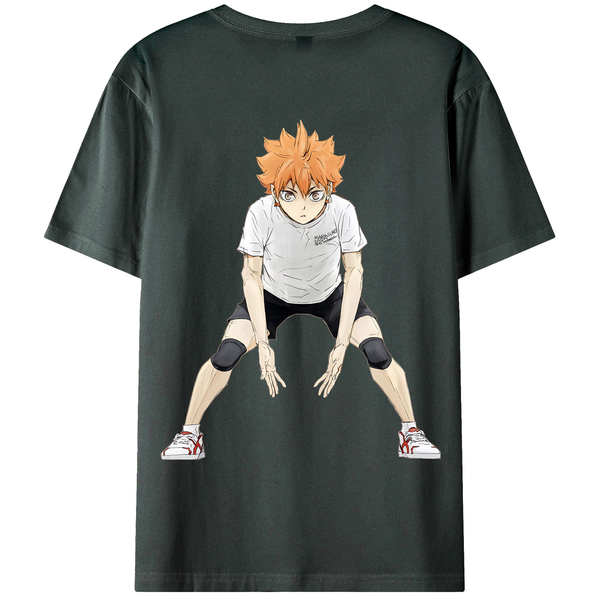 （画像用） ハイキュー!! Haikyu!! 綿100％ メンズ半袖Tシャツ（バックプリント） 通気性